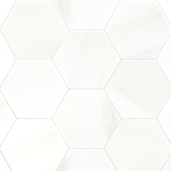Msi Greecian White 8 W x 8 Polished Marble Mosaic Floor and Wall Tile, 6PK ZOR-NS-0105 - main